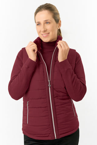 Pure Golf Ladies Hemisphere Gilet- Merlot