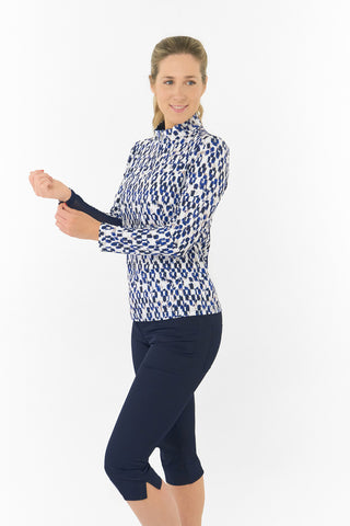 Pure Golf Balance Mid Layer Ladies Golf Top - Sands of Time