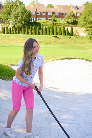 Trust2 Bermuda Ladies Golf Shorts - Azalea Pink