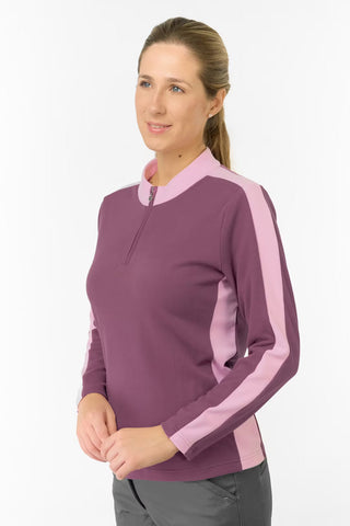 Jane Super Soft Quarter Zip Jumper - Deep Sugar Plum