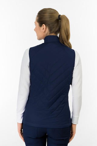 Josie Stretch Panel Ladies Gilet - Navy