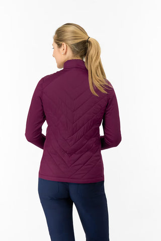 Jessica Stretch Panel Jacket - Morello Cherry