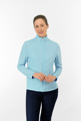 Jessica Stretch Panel Jacket - Retro Blue