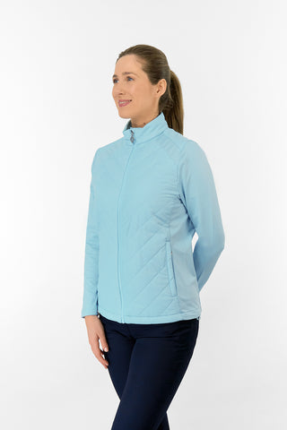Jessica Stretch Panel Jacket - Retro Blue