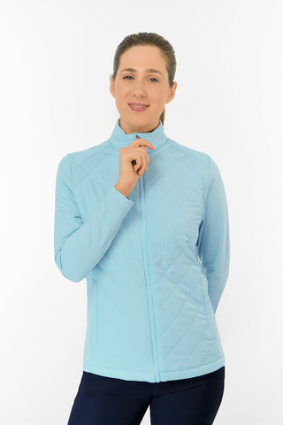 Jessica Stretch Panel Jacket - Retro Blue