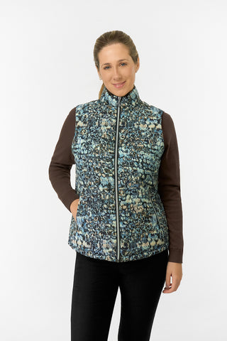 Kimberly Printed Gilet - Gilded Aspen