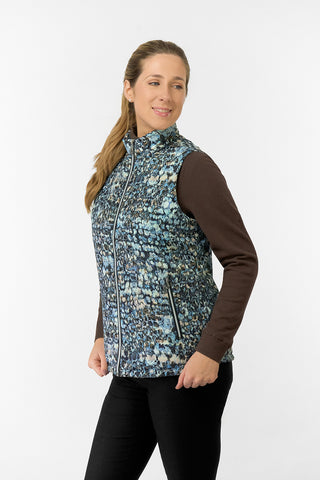 Kimberly Printed Gilet - Gilded Aspen