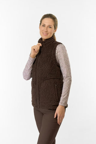 Dolly Fleece Gilet - Cocoa Powder