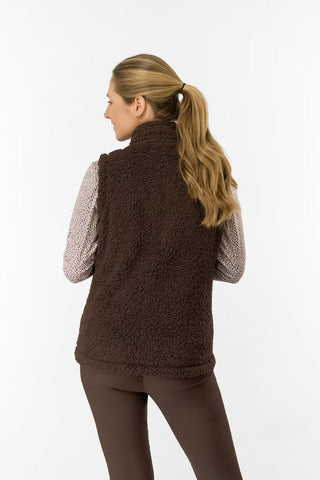 Dolly Fleece Gilet - Cocoa Powder