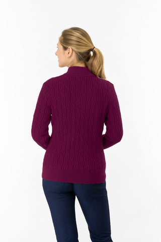 Sorrell Lined Jumper (Margot Knit) - Morello Cherry