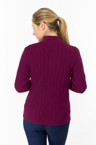 Sorrell Lined Jumper (Margot Knit) - Morello Cherry