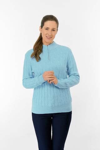Sorrell Lined Jumper (Margot Knit) - Retro Blue
