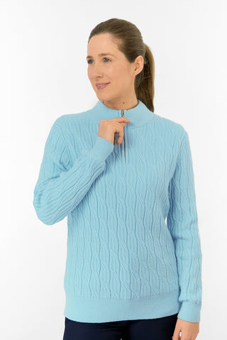 Sorrell Lined Jumper (Margot Knit) - Retro Blue