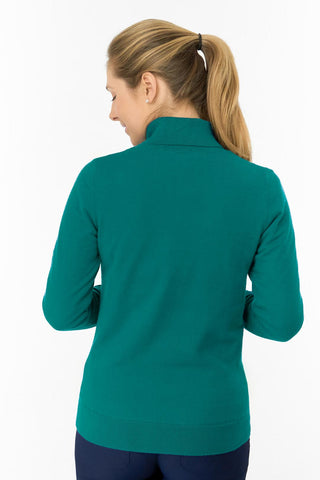 Sarah Roll Neck Jumper With Faux Fur Lining - Deep Teal