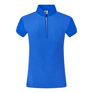 River Cap Sleeve Ladies Golf Polo Shirt - Royal Blue