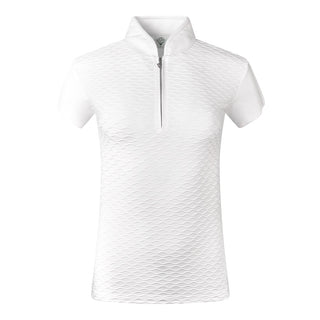 Valley Cap Sleeve Ladies Golf Polo Shirt - White