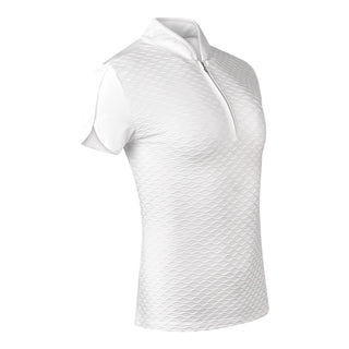 Valley Cap Sleeve Ladies Golf Polo Shirt - White
