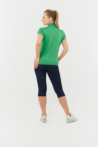 Valley Cap Sleeve Ladies Golf Polo Shirt - Emerald