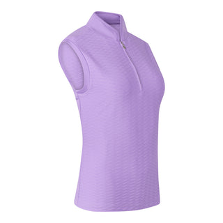 River Sleeveless Ladies Golf Polo Shirt - Lilac