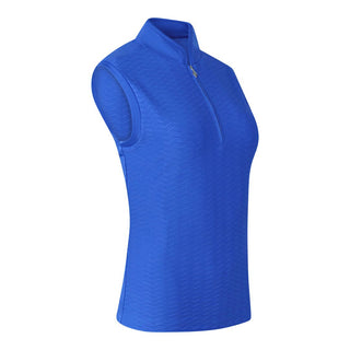 River Sleeveless Ladies Golf Polo Shirt - Royal Blue