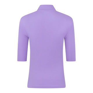 Pure Golf Jasmine Half Sleeve Ladies Golf Polo Shirt - Deep Lilac
