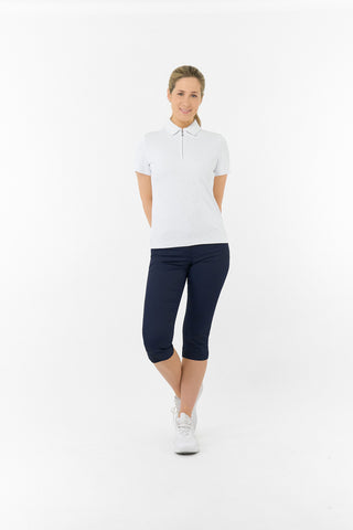 Rebecca Lily PWP Short Sleeve Polo Golf Shirt - White