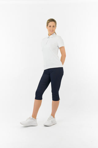 Rebecca Lily PWP Short Sleeve Polo Golf Shirt - White