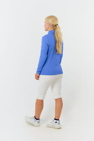 Ethimo Quarter Zip Long Sleeve Mid Layer - Blue