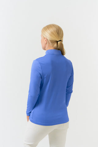 Ethimo Quarter Zip Long Sleeve Mid Layer - Blue