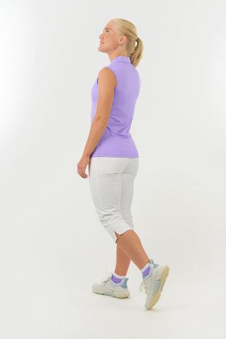 Thrive Ladies Sleeveless Golf Polo Shirts - Lilac