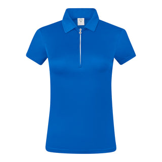 Thrive Cap Sleeve Women's Golf Polo Shirts - Royal Blue