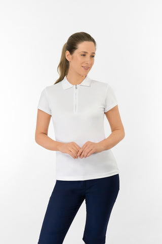 Thrive2 Short Sleeve Ladies Golf Polo Shirt - White