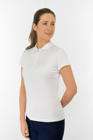 Thrive2 Short Sleeve Ladies Golf Polo Shirt - White