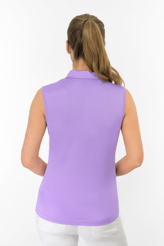 Thrive Ladies Sleeveless Golf Polo Shirts - Lilac