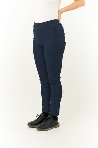 Pure Golf Pull On Ladies Golf Trousers - Navy