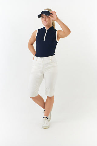 Bermuda Ladies Golf Shorts - White