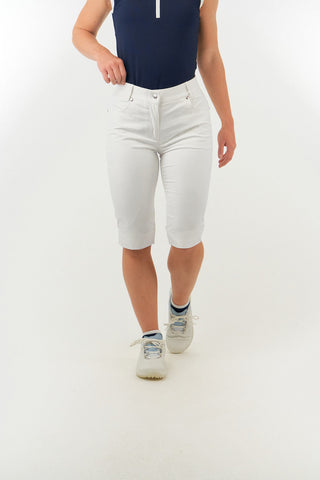 Bermuda Ladies Golf Shorts - White