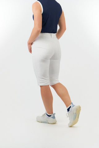 Bermuda Ladies Golf Shorts - White