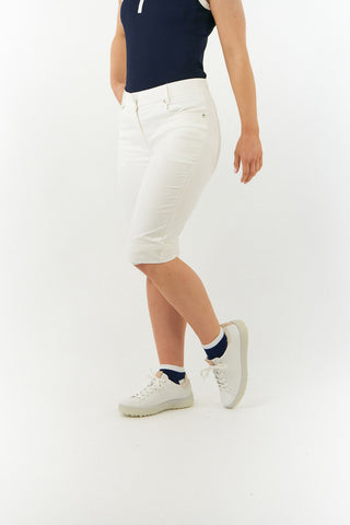 Bermuda Ladies Golf Shorts - White