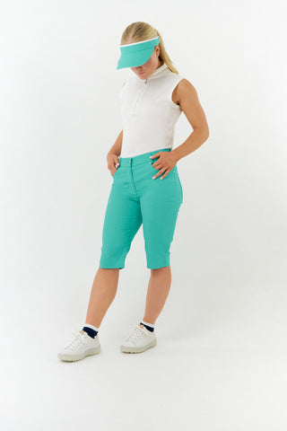 Bermuda Ladies Golf Shorts - Ocean Blue
