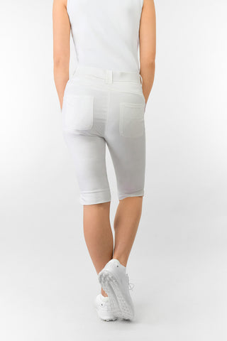 Bermuda Ladies Golf Shorts - White