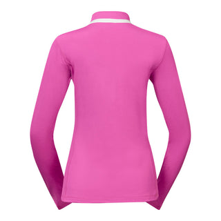 Mist Ladies Golf Full Zip Mid Layer - Azalea