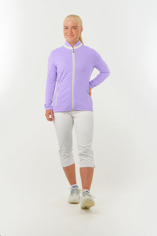 Mist2 Ladies Golf Full Zipped Mid Layer - Lilac