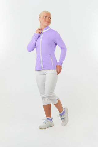 Mist2 Ladies Golf Full Zipped Mid Layer - Lilac