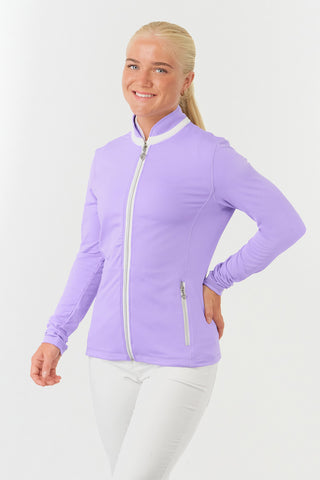 Mist2 Ladies Golf Full Zipped Mid Layer - Lilac
