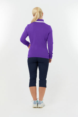 Mist Ladies Golf Mid Layer Jacket - Purple