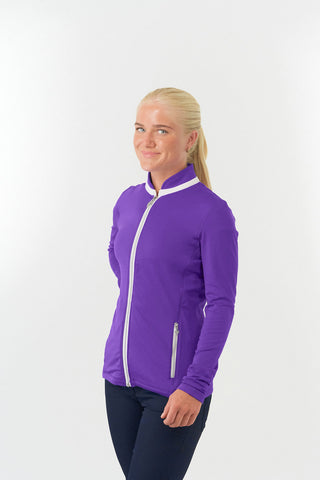 Mist Ladies Golf Mid Layer Jacket - Purple