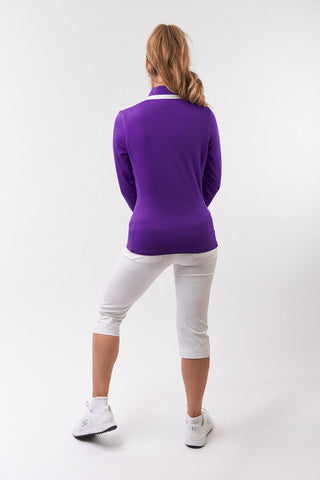 Mist Ladies Golf Mid Layer Jacket - Purple