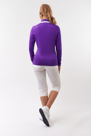 Mist Ladies Golf Mid Layer Jacket - Purple
