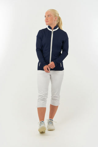 Mist2 Ladies Golf Full Zipped Mid Layer - Navy